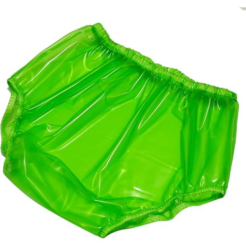 Adult Incontinence PVC Diaper Cover, Loose Transparent Soft Incontinence Anti-Diaper Pants, Large Size Briefs, Soft Surface, Unisex