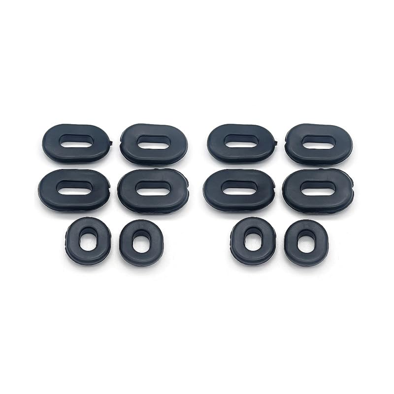 Zoucsj Set of 12 Rubber Grommet Single Side Cover for Honda Motorcycle CB100 CB125S CL100 CL100S CL125S SL100 125 TL125 125S XL100 Cover Replace 83551-300-000