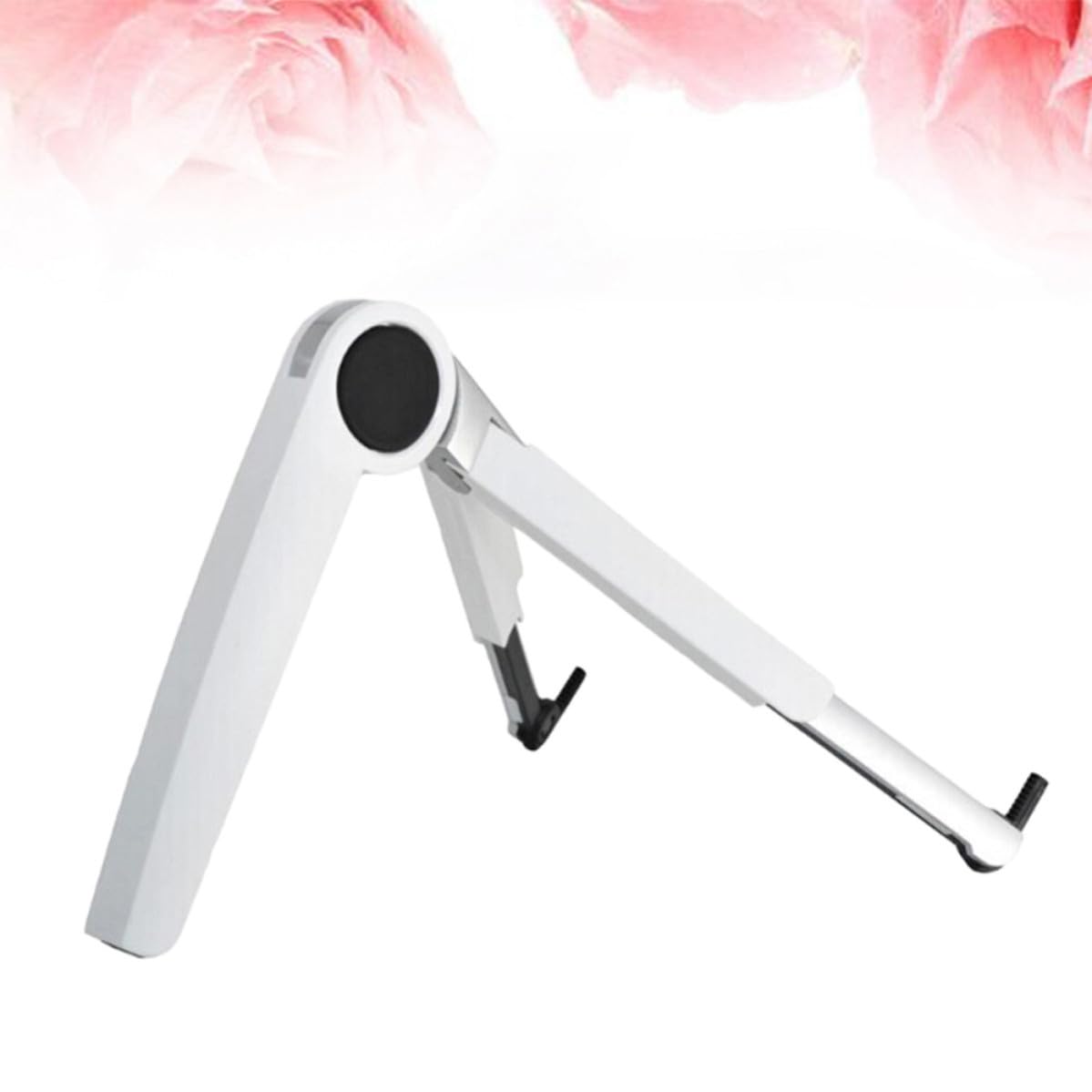VICASKY Soporte Plegable Portátil Triángulo para Computadora Portátil, y Soporte para Tableta, Aleación de Aluminio, Ángulo Triple, Ajustable, Refrigeración, Blanco, para Jugar y Ver
