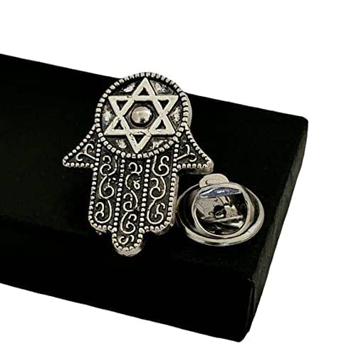 Jewish Star of David Lapel Tie Pin Brooch, Cufflinks, Cuff