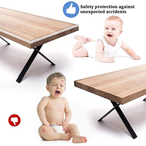 Image of Baby Proofing, Clear Edge Protector Strip for Kids, Upgrade Silicone Soft Corner Protectors with Pre-Taped Strong Adhesive, 6.6Ft Edge Protectors Baby Proofing for Cabinets, Tables, Drawers