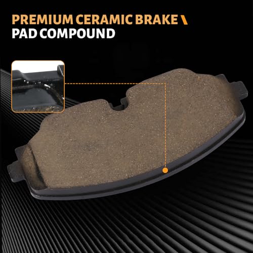 Image of D2074 Front Ceramic Brake Pads Kit Fit For Volkswagen Atlas 2018-2023, For Volkswagen Atlas Cross Sport 2020-2023