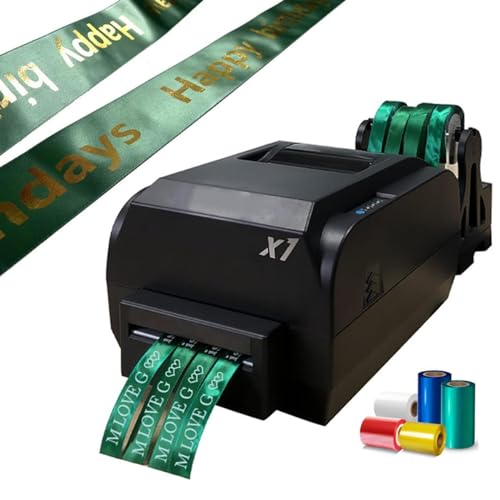 Macchina da stampa per nastri di Stampante per digitali a trasferimento termico per di da 12-20 mm da per di da 200 dpi per n raso