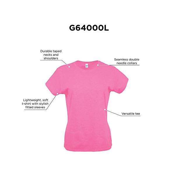 Gildan Women's Softstyle Cotton T-Shirt, Style G64000L, Multipack, White (2-Pack), Medium