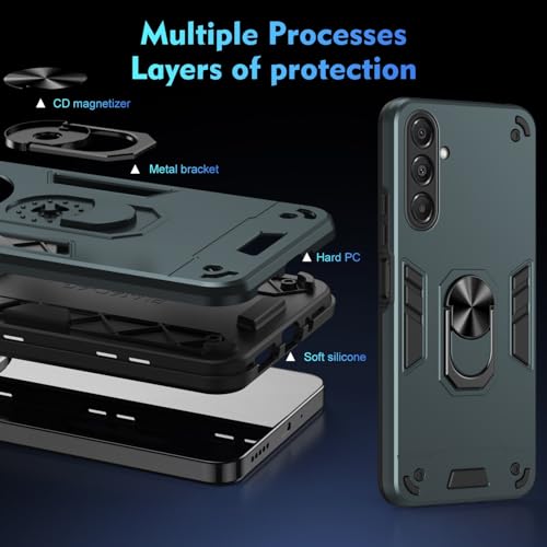 Coque Samsung Galaxy A17 protection robuste résistante aux chocs verte - 7