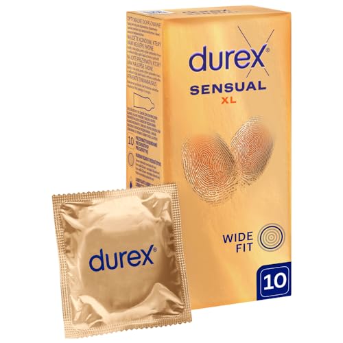 Durex SENSUAL XL preservativos súper delgados agrandados grandes 10 unidades