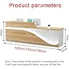 Amazon.com: ZXLBTNB Reception Desk, Front Counter Desk with Lockable ...