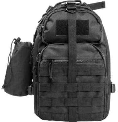 Small Backpack with Mono Strap - Black