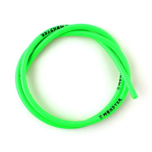 Motocicleta 3/16in 8 mm Gas Combustible Línea manguera de drenaje de ventilación 3 M de neón verde Cover