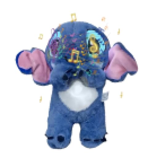 HYDTQCL STI-TCH Que Respira, Peluche STI-TCH, STI-TCH Peluche con Música Luces, Peluche STI-TCH Regalo Cumpleaños Navidad para Niños