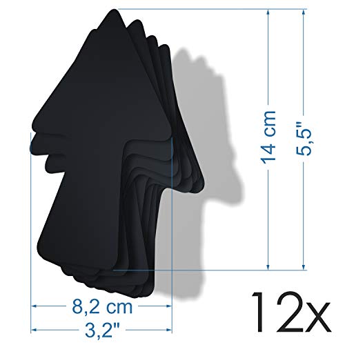imaggge.com 12 flechas – preto – adesivos de sinalização e orientação – interno e externo – direções