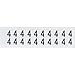 Brady 9712-4, 97031 97 Series Indoor/Outdoor Number and Letter, (Pack of 50 Cards)