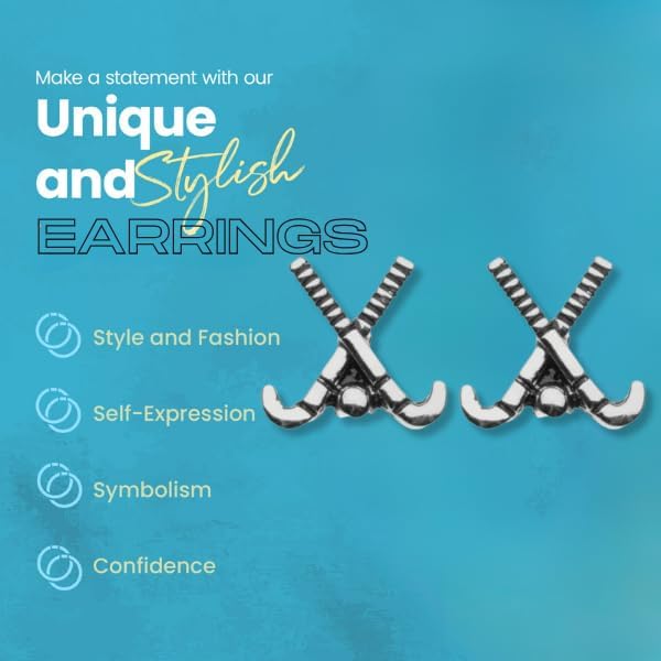 Field Hockey Stud Earrings - Image 2