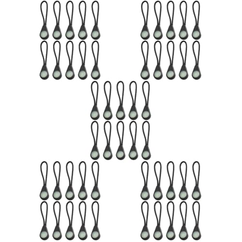 VILLCASE 2sets Zipper Guard Puller Helper Detachable Zipper Clips Anti Theft for Clothing Dress Outdoor Ropes Suitcase 10pcs*2