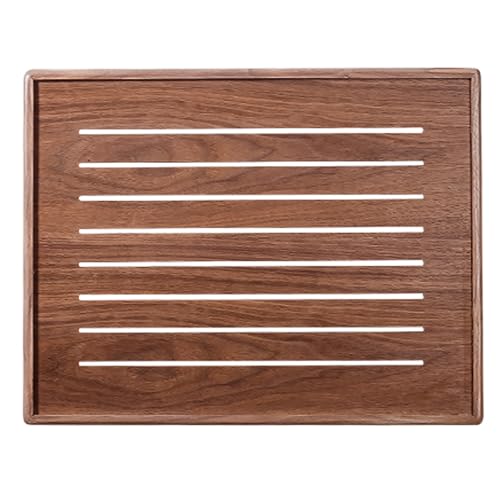 Electrical Panel Cover Removable Electric Meter Box Cover, Wood Louvered Breaker Box Protective Cover, Wall Hanging Fuse(Brown,5