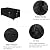WOMACO Patio Rectangular Fire Pit Cover Waterproof Outdoor Fireplace Cover Heavy Duty Rectangle Fire Table Firepit Cover - 48 x 30 x 24 inches, Black