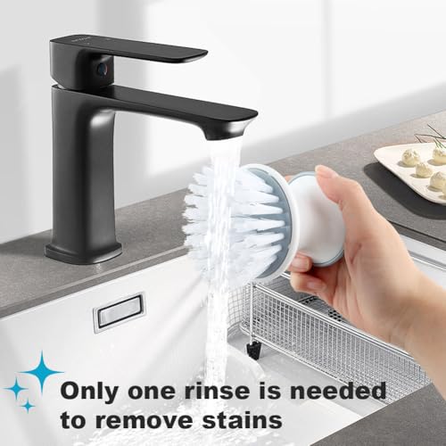 Image of 2Pcs Dish Scrub Brush, Multipurpose Kitchen Dish Brushes, Palm Brush Dish Scrubber with Ergonomic Grip, Kitchen Brushes for Pots, Grills, Ovens & Other Tough Cleaning Jobs