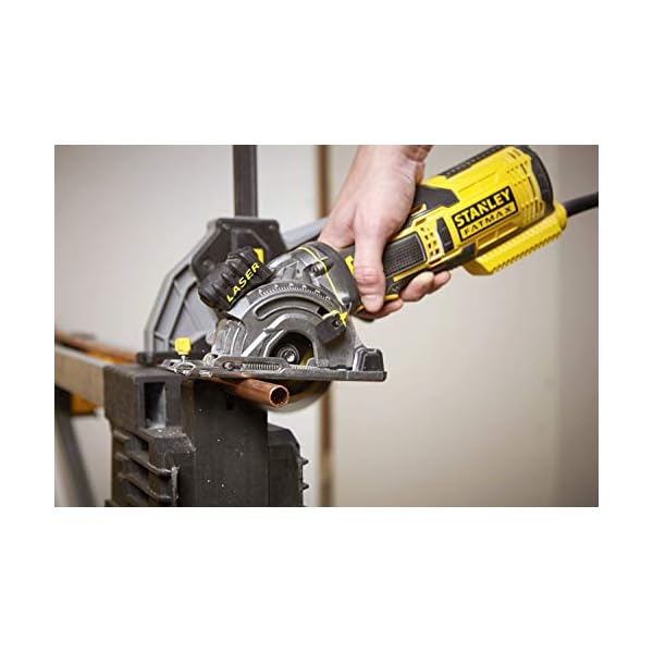 Stanley FatMax Kompakt-Handkreissäge FME380K (650 Watt, werkzeuglose Schnitttiefeneinstellung, Vollmetall-Getriebe, mit… – Bild 7