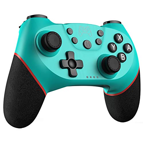 JAMSWALL Wireless Switch Pro Controller, Bluetooth Gamepad Joystick Remote for Switch Console(Green)