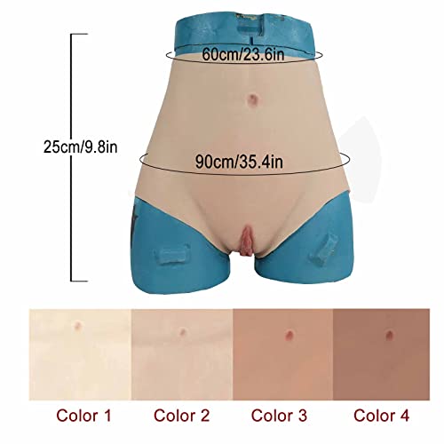 ZWSM Calcinhas realistas de silicone acolchoadas, shorts de controle de bumbum, realçador de quadril