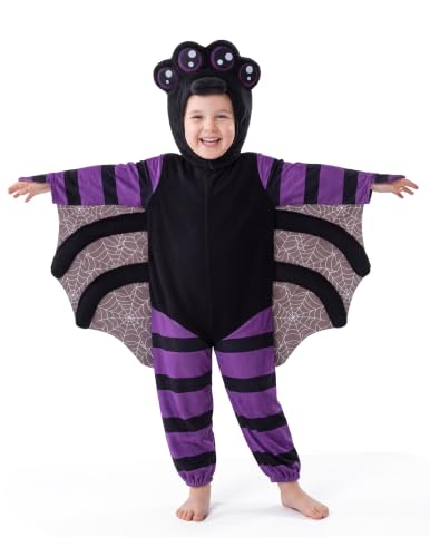 Disfraz infantil de araña para Halloween para niños miniatura 1