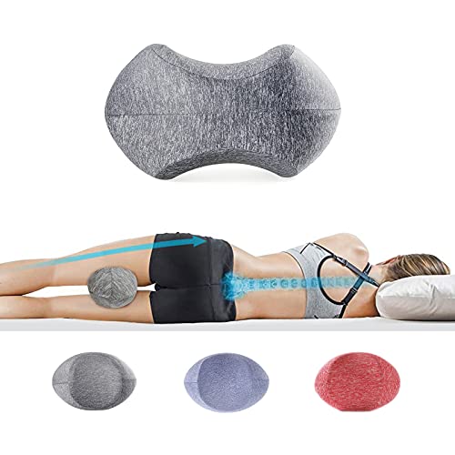 Knee Pillow for Sleeping On Side,Memory Foam Contour Leg Pillow Cooling Bed Wedge Back Support Pillows,Pain Relief for Lower Back Sciatica Hip Joints,Ergonomic Pregnancy Sleep Knee Cushion