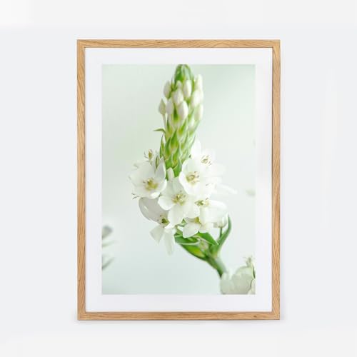 FRAMAI® Bilderrahmen 50x70 cm Eichenfarbe MDF Umweltfreundlichem Rahmen mit Bruchsicheren Plexi, Aufhänger und Aufsteller – Ansicht 4