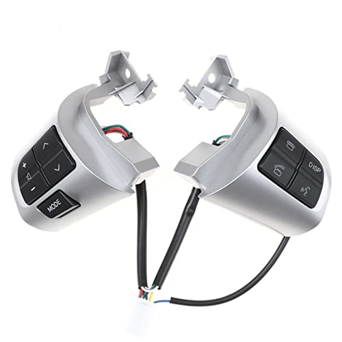 Bouton de commande de volant 84250-02230 noir et silver pour habitacle de voiture