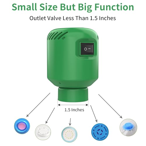 Image of LISACOOL Portable Vacuum Pump Electric Pump Storage Bags for Various Vacuum | 80%Space Saver,Travel Packing Essential&Luggage Space Saving,Seasonal Clothing & Bedding Storage,Dorm Organizing Fast