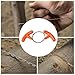 Bothyi Stainless Steel Wire Saw,Hand Pocket String Rope Saw,Scroll Metal Cable Saw PVC Pipe Cutting Tool for Wood Survival Travel, Orange