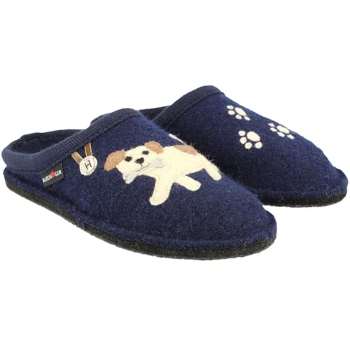 HAFLINGER Fido Navy Slippers