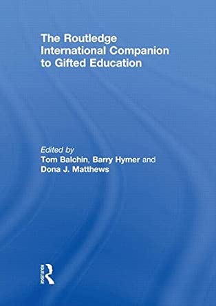 The Routledge International Companion to Gifted Education book cover