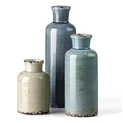 Distressed White + Green + Blue