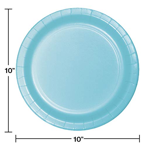 Creative Converting Touch Of Color 24 Count Paper Banquet Plates, Pastel Blue #TOP1