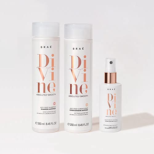 Anti Frizz Smoothing Divine Absolutely Smooth Shampoo and Conditioner + Express Hair Repair Keratin Mask Divine Bundle