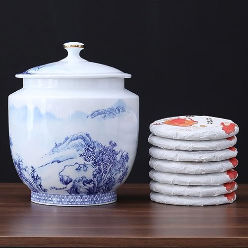 Boîte à thé hermétique grand pot céramique pour protéger les arômes de l'humidité - 8