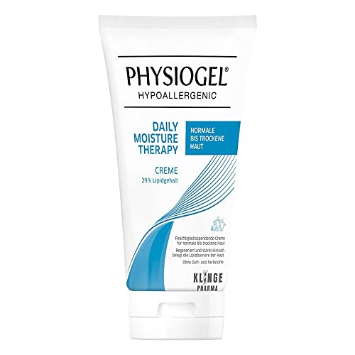 PHYSIOGEL Daily Moisture Therapy Cream 150 ml – närande fuktkräm för torr hud – regenererande hudkräm skyddar mot återkommande torrhet