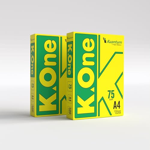 Image of K-One A4 Copier Paper, 75 GSM, 500 Sheets per Ream (Pack Of 2)