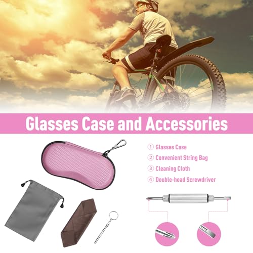 Image of FINTIE Sunglasses Case, Hard EVA Shell Shockproof Sport Glasses Case with Metal Carabiner Travel Zipper Eyeglasses Holder