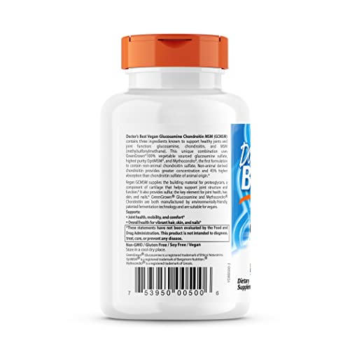 Doctor'S Best DRB-00500 Vegan Glucosamine Chondroitin Msm thumb #2