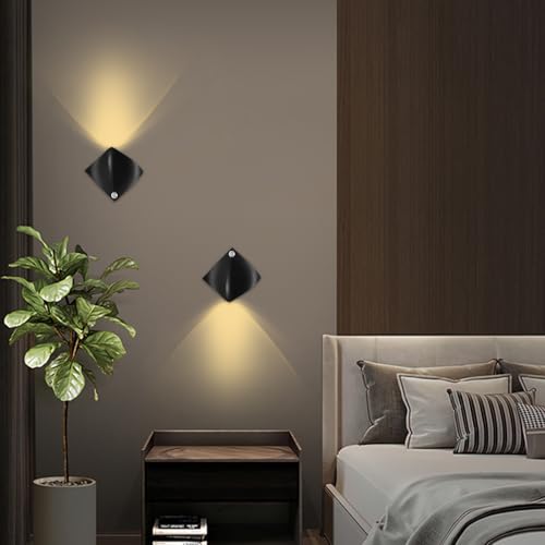 Image of Motion Sensor Night Light, Battery Operated Wall Sconces, 60 Lumen 3 Modes Motion Sensor, 3000K Warm Yellow Magnetic Wall Light for Stairs Bedroom Hallway 1Pcs