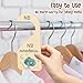 R HORSE Wooden Baby Closet Dividers - 8Pcs Dragon Baby Closet Organizer, Double-Sided Newborn Clothes Size Hanger Dividers, Nursery Decor Birthday Gift for Boy Girl (0-24 Months)