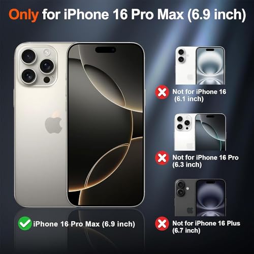 Image of iPhone 16 pro Max Magsafe Hard Back Case | Matte Design & 360 Protection | Military-Grade Apple iPhone 16 pro Max Cover | Strong Magnet Back - Purple