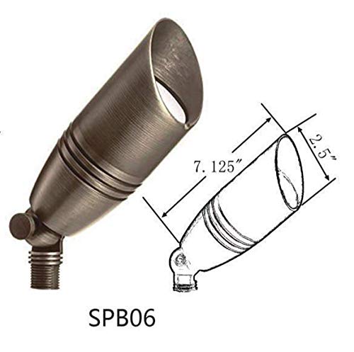 Novabright Spb06 Brass Led Spotlight Outdoor Low Voltage Landscape Lights For House Patio Yard Garden Pathway Waterproof Heavy Duty Spot Light Ip65 12V Ac/Dc Mr16 Not Included #TOP4
