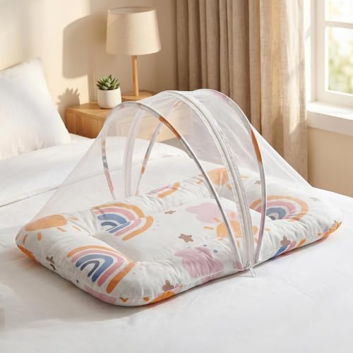 Image of StarAndDaisy 3 in 1 Baby Mosquito net for Sleeping, Mosquito net for Newborn Baby with Washable Design, Soft and Comfortable Bed.
