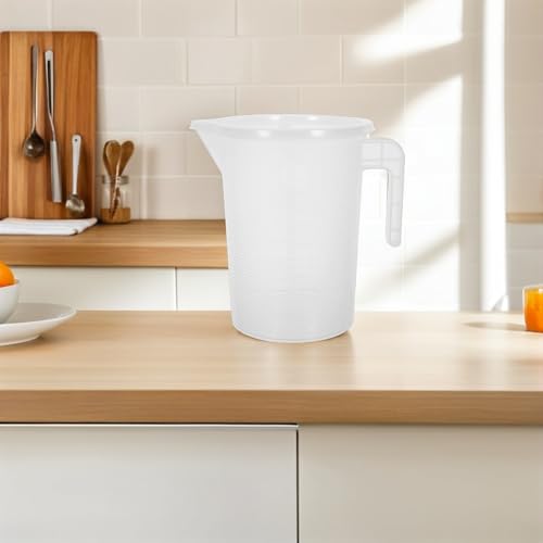 Jarra medidora grande de 3,5l MAGICLULU con tapa de plástico transparente para tiendas de té 7