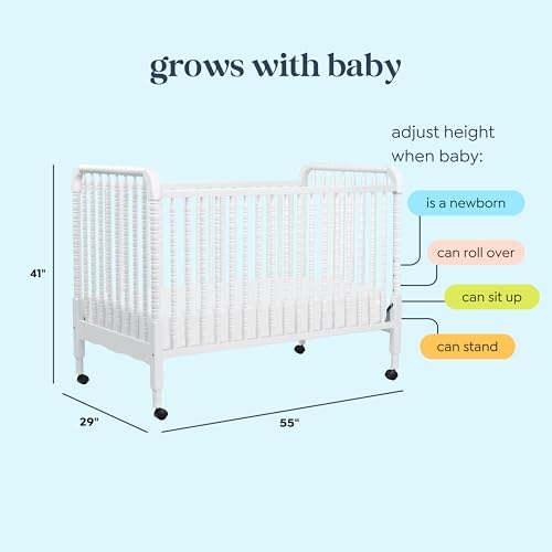 DaVinci Jenny Lind 3-in-1 Convertible Baby Crib, White - image 5