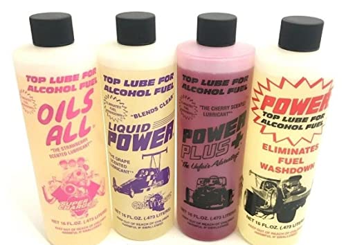 PowerPlus Lubricants Fuel Additive Alcohol Top Lube Scented 16oz Variety Pack