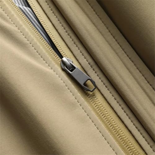 Disimlarl Men Baseball Collar Zipper Jackets Solid Casual Business Coat Dress Social Office Outwear4