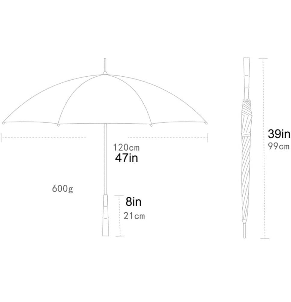 Parasol Damski Parasol Do Golfa Retro Wiatroodporny Parasol W Sztyfcie 12 Kości Drewniany Uchwyt Przeciwdeszczowy Automatyczny Otwarty Parasol Parasolka Kobieca (Color : Black, Size : 99cm)